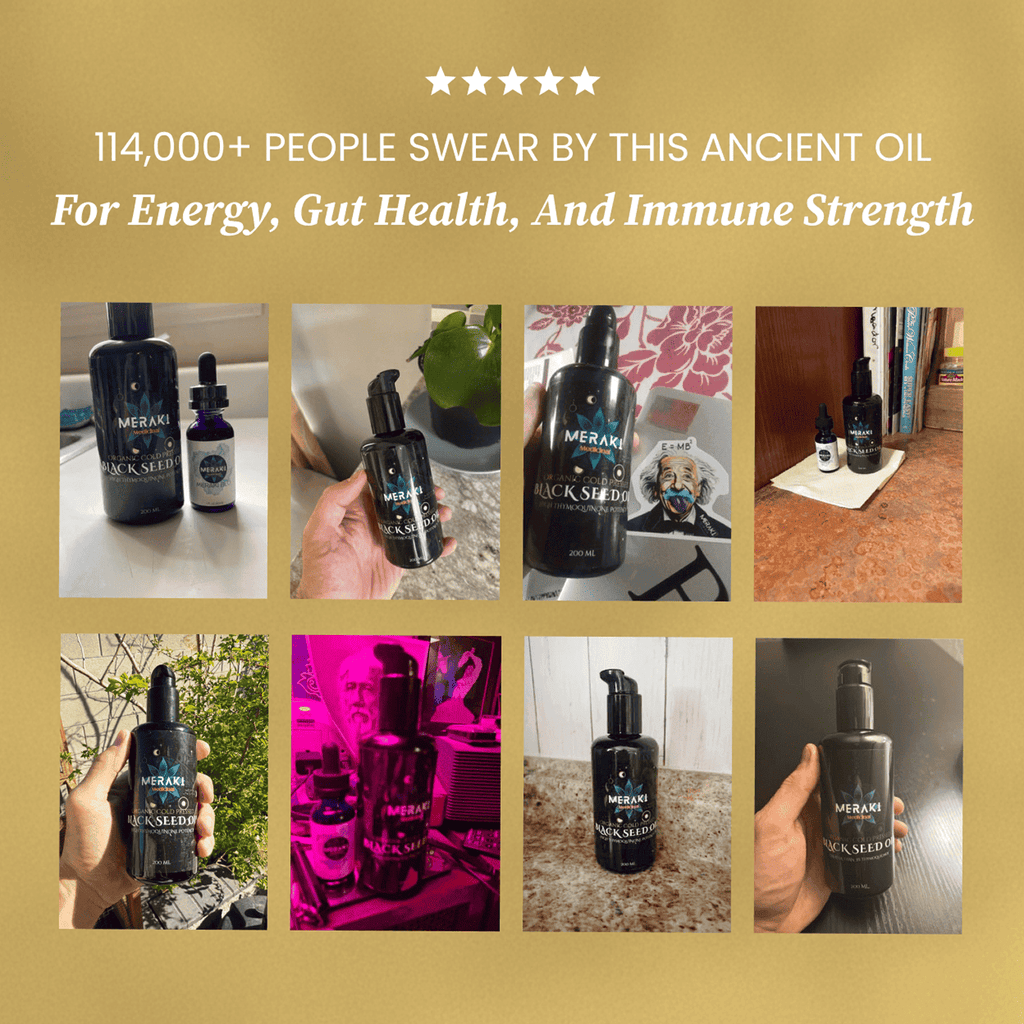 High Potency Cold-Pressed Organic Black Seed Oil with 3% Thymoquinone